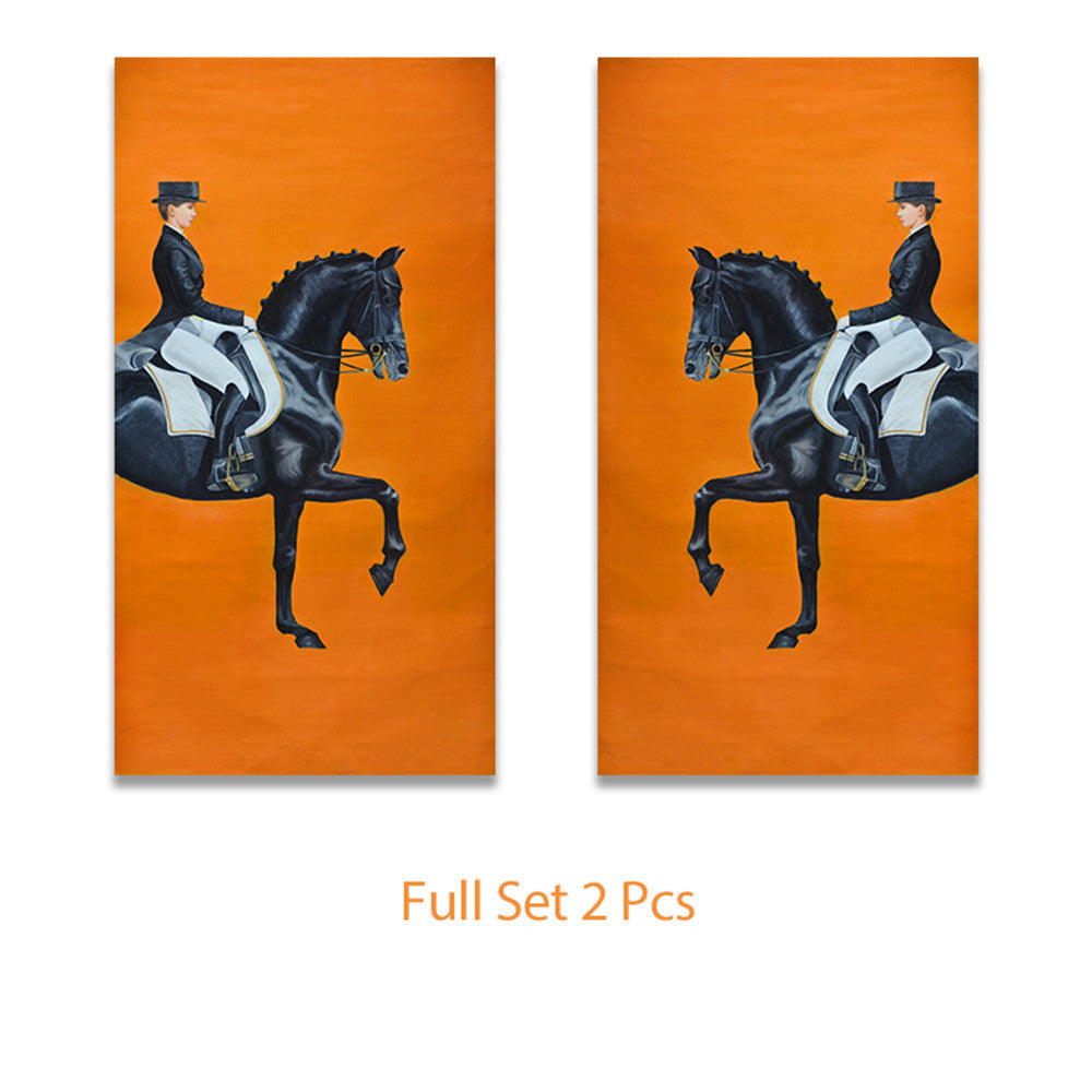 Art Deco canvas painting