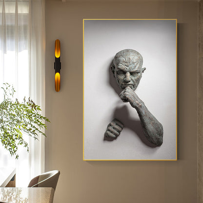 Modern Sculpture Abstract Wall Canvas Painting Art Deco Picture